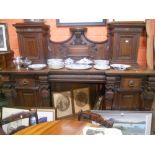 A Substantial Late 19th Century Walnut Sideboard.