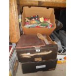 A Box of VCRs & a Dell Inspiron Laptop and Accessories, Two Boxes of 19th Century and Later Books,
