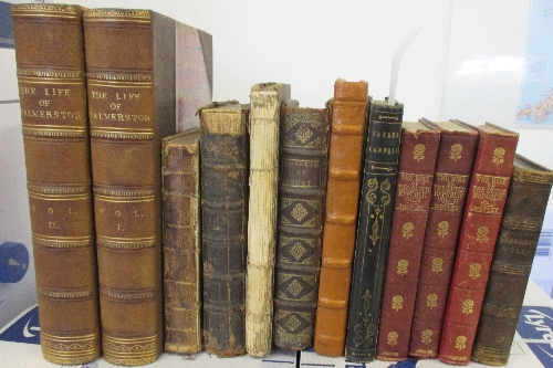 A Collection of Leather and Half-Leather Bound Books: Volumes I & II of The Life of Henry John