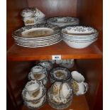 A Quantity of Burleigh Staffordshire 'Highland Game' Pattern Dinner & Teawares.