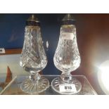 A Pair of Waterford Crystal Salt & Pepper Shakers.