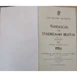 Report on Vital Statistics 1954. An Roinn Slainte (Department of Health). Published by Dublin: