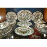 A Collection of Alfred Meakin 'Bengal' Pattern Dinnerwares & Five Myott Indian Tree Pattern Plates.