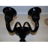 *A 'Volatina Laguna' Two-Light Black Wall Sconce.