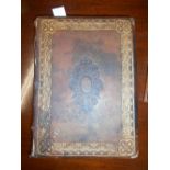 Bible, Glasgow & London: 1872.  Large folio. Original brown Leathr. with 5 raised bands and rich