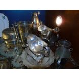 A Very Good Collection of 19th Century and Later Silver Plated Items to include an ashtray inscribed