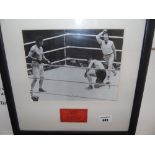 A Framed Ticket and Photo of Jack Dempsey  vs  Gene Tunney .  Soldiers Field, Chicago Illinois