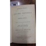 Meagher (Thomas Francis)ed. Speeches of the Legislative Independence of Ireland, ... and Memorial