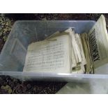A Large Collection of Sheet Music.