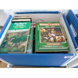 Three Boxes of Rugby Interest Histories and Biographies. A collection of assorted lions tour