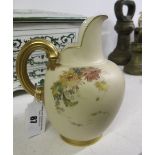 A Royal Worcester Blushware Jug, shape 1094, date code for 1895. 13cm.