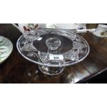 A Waterford Crystal Cake Plate.