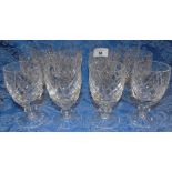 Twelve Waterford Crystal Boyne Pattern Port Glasses.