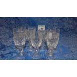 Eleven Waterford Crystal Boyne Pattern Port Glasses.