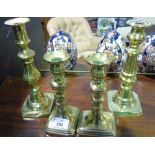 A Pair of Victorian Brass Candlesticks