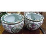 A Pair of Oriental Pots.