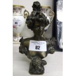A Bronze Bust of a Woman.