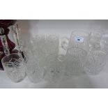 Three Waterford Crystal Tumblers, Three Tyrone Tankards & Set of Six Tumblets.