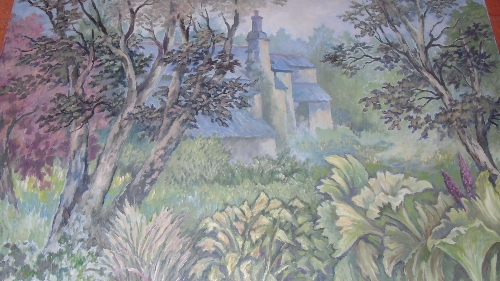 Thijs Mauve (1915-1996) Oil on Board, 'Cottage in Woodland', signed and dated Sept., '95.  Biography