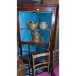 A George III Corner Cabinet with glazed door on an associated stand.