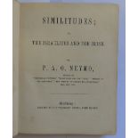 Galway Printing: Similitude's; or The Israelites and the Irish by P.A.O. Neymo. 156 pp. Galway (