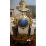 A French Gilt Mantle Clock