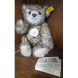 A Classic Steiff Plush Teddy Bear; Reproduction 1926 style with stitched snout, glass eyes, felt
