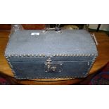 A 19th Century Dome Shape Studded Travelling Case.