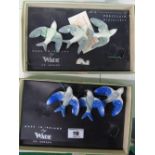 Two Boxed Sets of Wade Trio of Flying Birds.