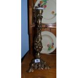 A Polished Brass Ornate Table Lamp.