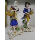 A Pair of Continental Porcelain Figures.