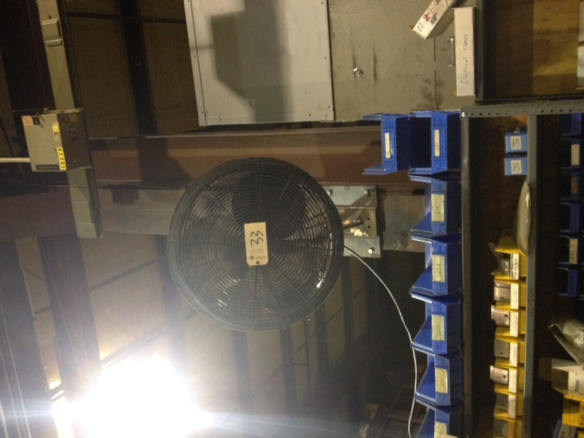 Industrial Fan (mounted on beam - must unbolt)