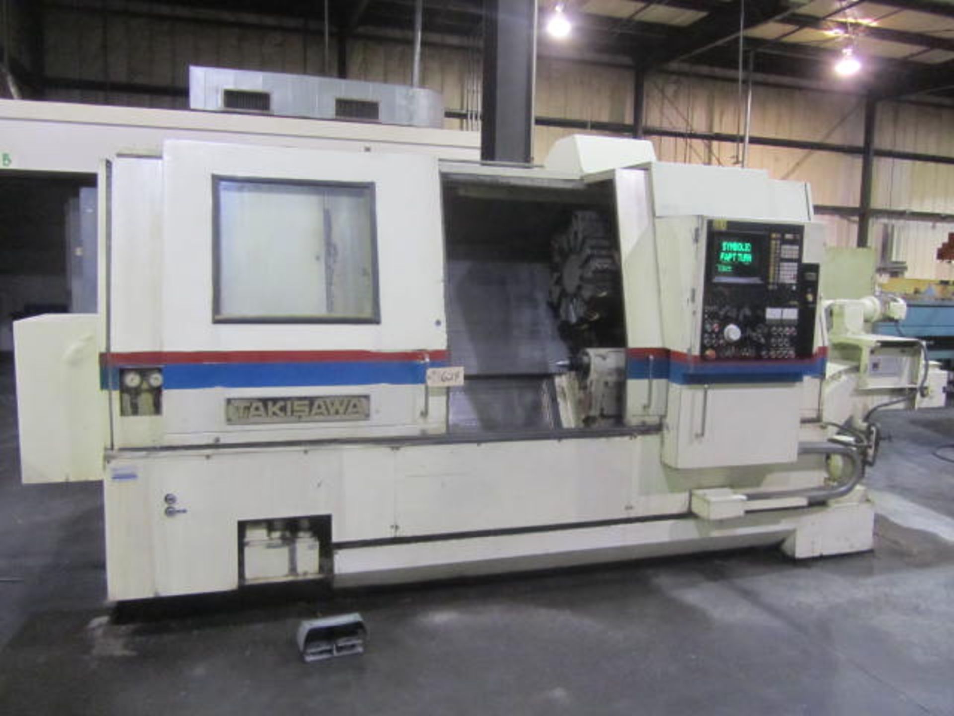 Takisawa Model TS-30 CNC Turning Center with 19'' Swing x 40'' Centers, 12'' 3-Jaw Power Chuck,