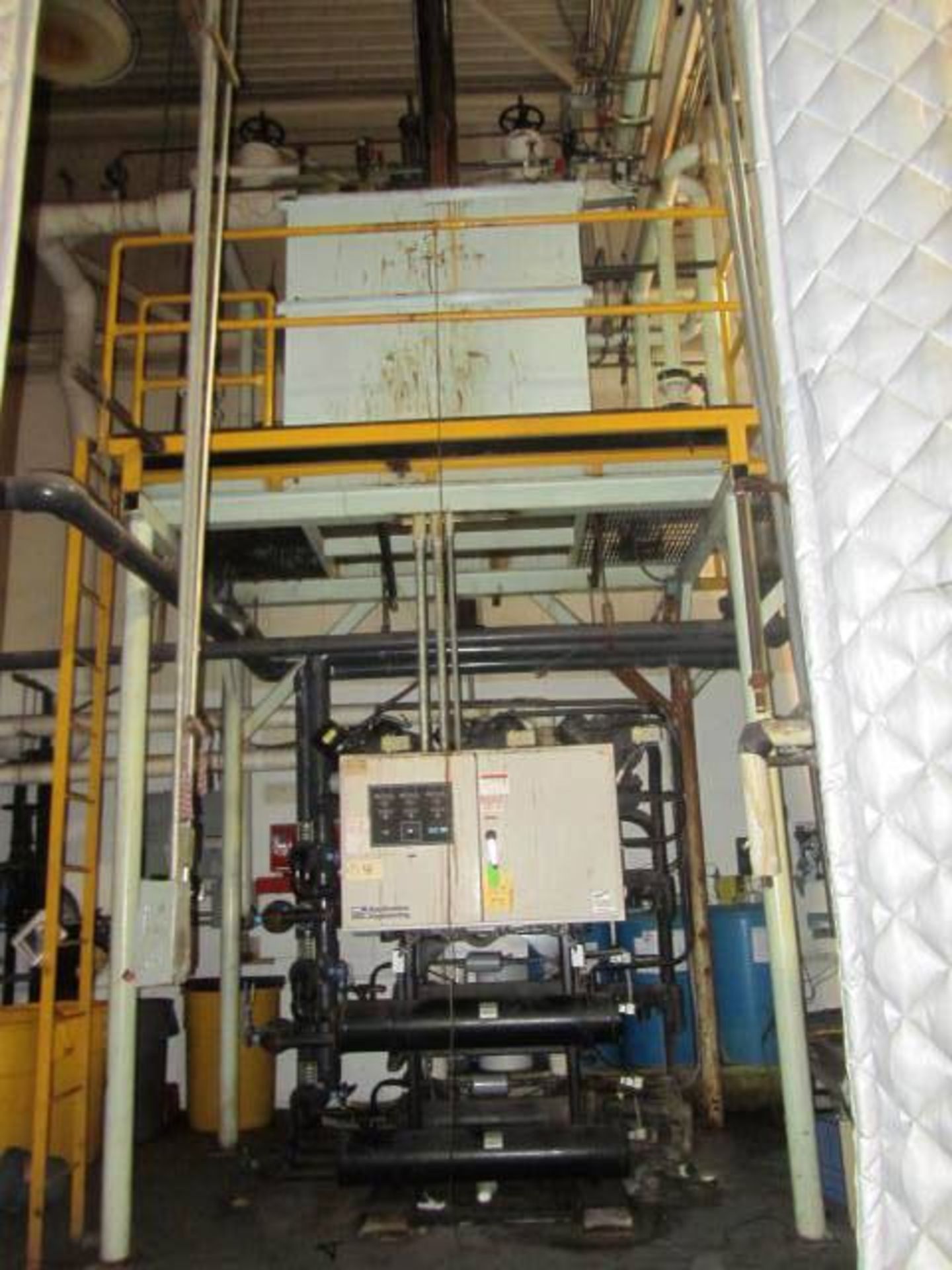 AEC Chiller System & Stacked Evaporator, (3) Condensers with Controls & Forklift Access Holes