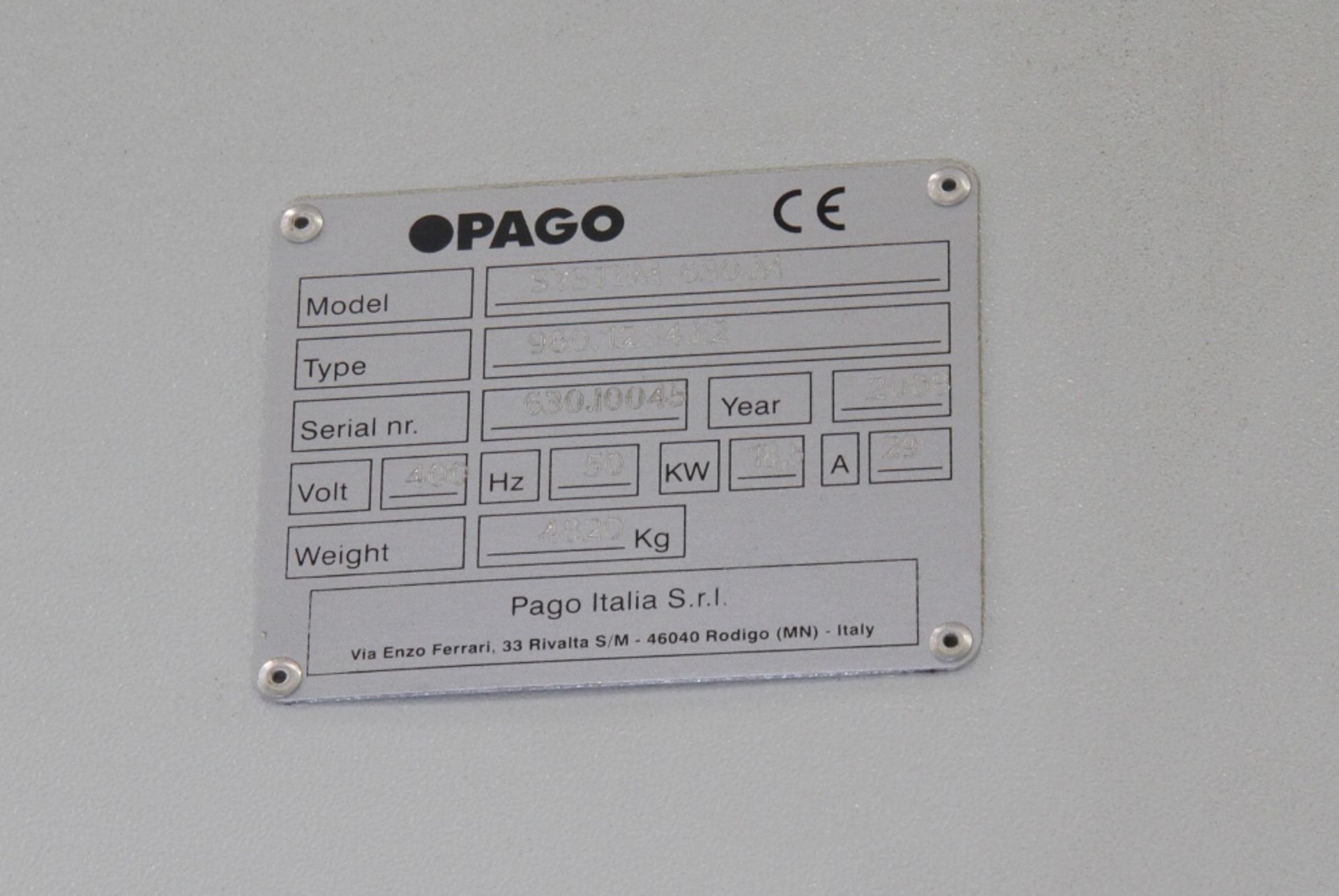 Pago System 630M - Type - 960.12.S4.E2 - Year 2008 - Image 15 of 17