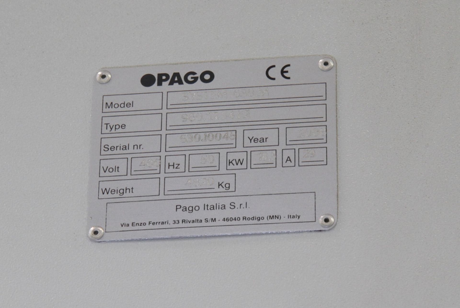 Ex PZ Cussons UK Ltd - Pago System 630M Labelling Machine - Type - 960.12.S4.E2 - Year 2008 - Image 15 of 17