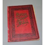 Edwardian postage stamp album containing