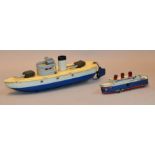 'Queen Mary' Liner Tinplate Penny Toy: b