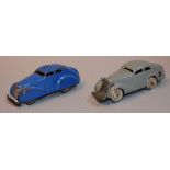 Two Schuco tinplate clockwork cars: 1001
