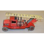 Mettoy (England) Fire Engine, tinplate c