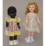 A Pedigree black doll (replaced earings)