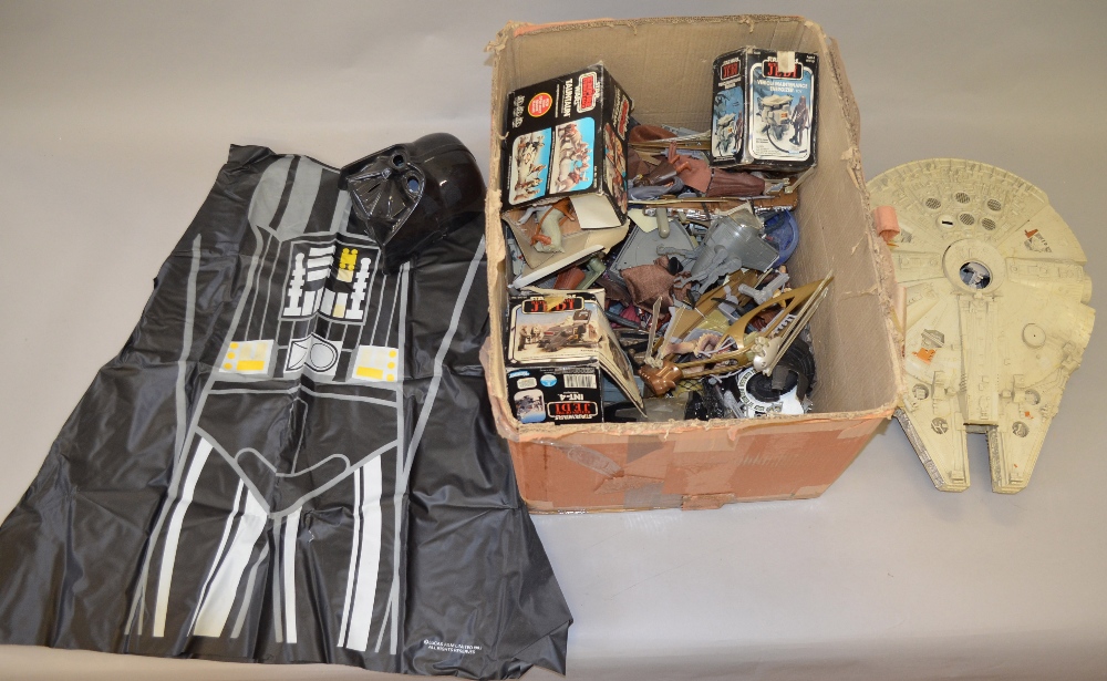A box of assorted Star Wars and Sci-Fi t