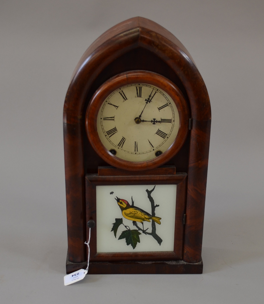 Clocks: 19th Century American mahogany c