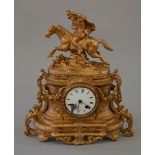 Clocks: 19th Century French gilt metal m