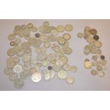 Quantity of white metal coinage, mainly