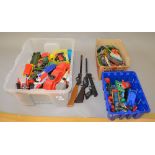 Large quantity of plastic & tin toys inc