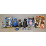 7 RC Daleks and Doctor Who toys includin