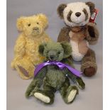 3 LE Mohair bears of various makers.