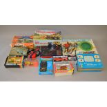 11 assorted vintage toys including a Tan