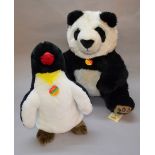 Steiff 35cm Panda together with a Steiff